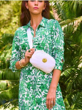 Lilly Pulitzer Kindra Dress in Fiddle Leaf Green Lil Escape Size XL